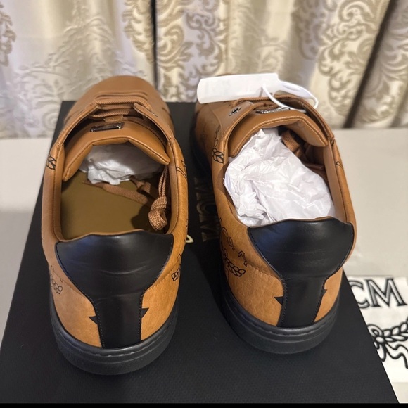 MCM Derby Jumbo Terrain Lo Sneakers Maxi Visetos Men’s Size 43 (10US) NEW NIB - Picture 3 of 13